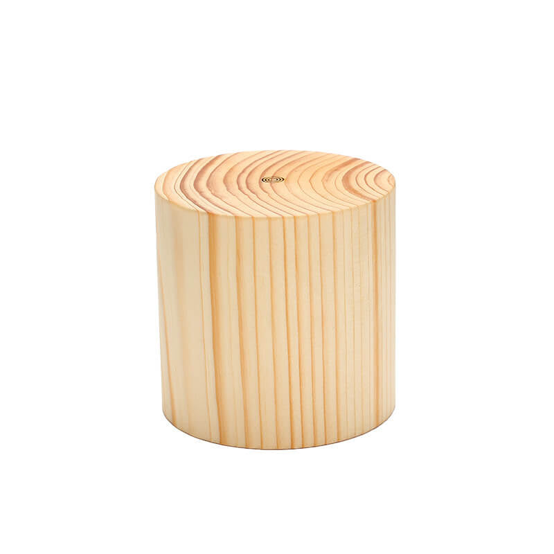 Creative Wood LED Touch Night Light Table Lamp - Modern Design, Dimmable, Warm White, USB Rechargeable