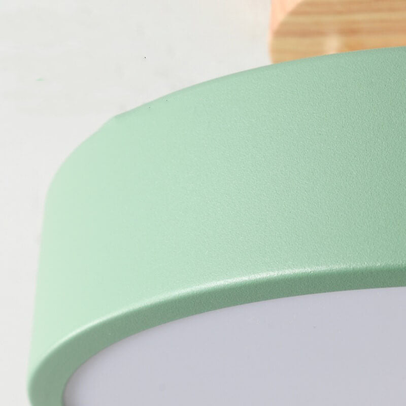 Nordic Round LED Semi-Flush Mount Ceiling Light - Modern Design, Energy-Efficient, Stylish Illumination