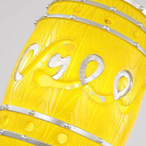 Vintage Wine Barrel Resin 1-Light Pendant Light Fixture