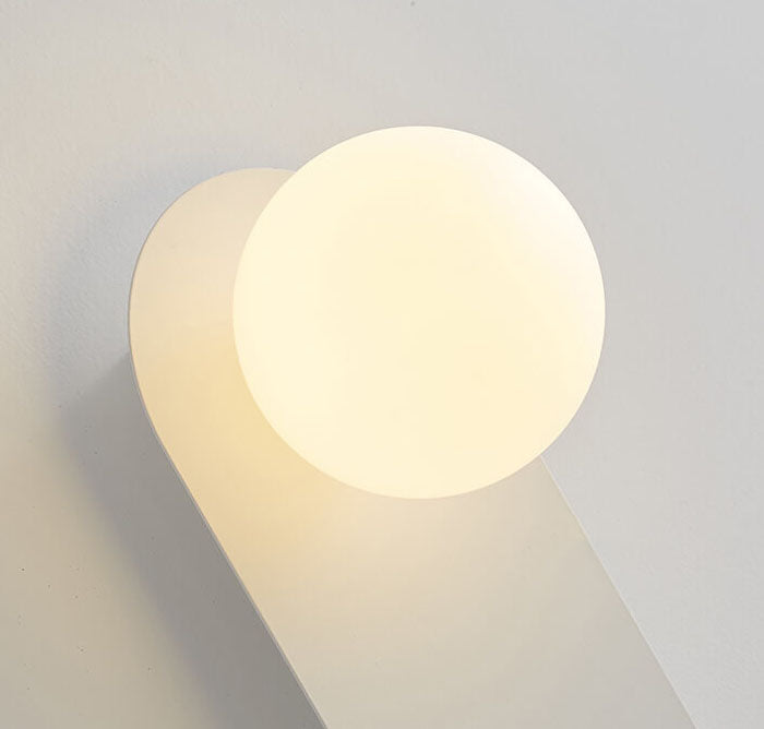 Nordic Minimalist Glass Ring Wall Sconce Lamp - 1-Light Design, Modern Lighting for Home Decor, Scandinavian Style, Adjustable Light Fixture