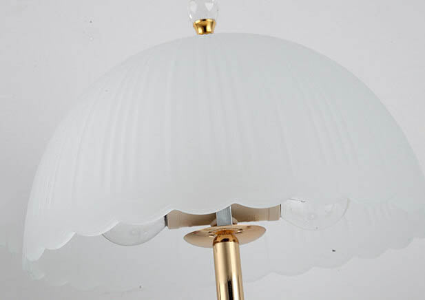 Modern European Textured Glass Dome Shade 2-Light Table Lamp, Stylish Home Lighting, Contemporary Desk Lamp, Elegant Nightstand Lamp, Vintage Industrial Illumination, Decorative Glass Lamp, Unique Modern Lamp Design, Perfect for Living Room, Bedroom, Offi