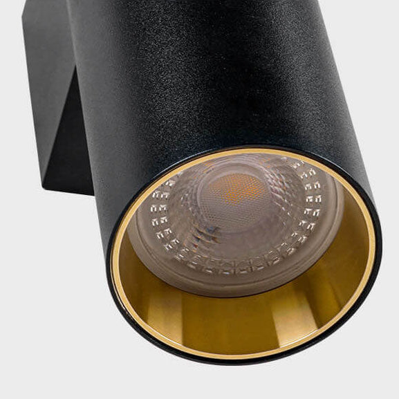 Modern Minimalist Round Aluminum 2-Light Wall Sconce for Bedroom