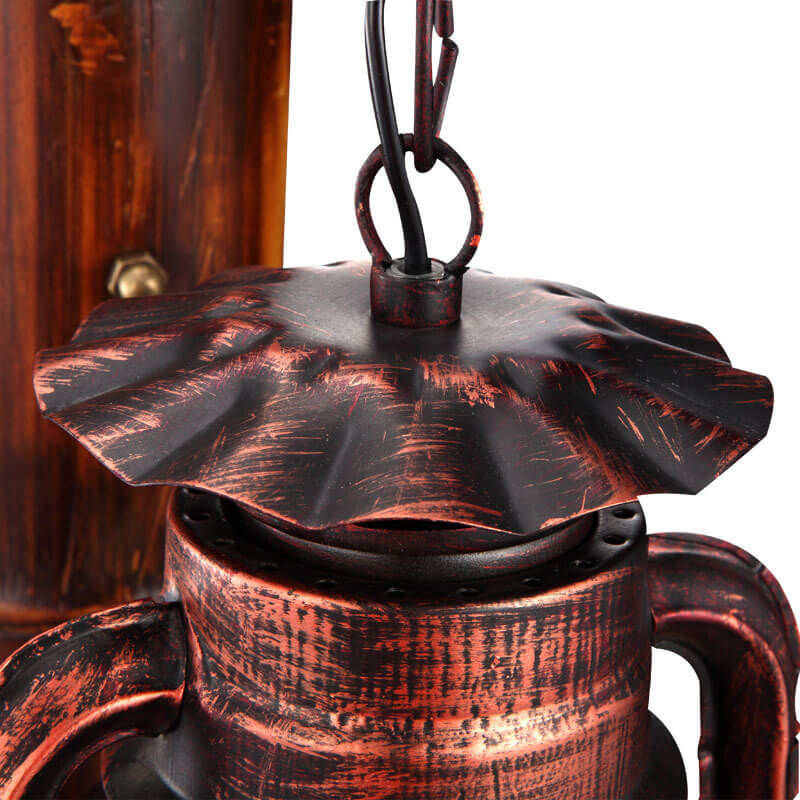 Vintage Horse Lantern Wall Sconce - 1-Light Iron Lamp, Rustic Home Decor, Equestrian Lighting, Antique-Style Indoor Fixture
