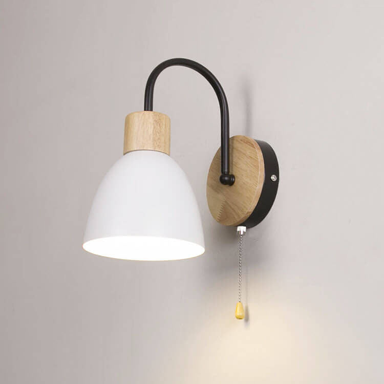 Nordic Macaron 1-Light Zipper Switch Wall Light - Modern Decorative Lighting