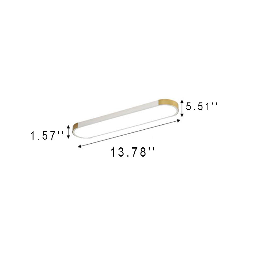 Modern Minimalist Rectangular LED Flush Mount Ceiling Light - Sleek Design, Energy Efficient, Home Decor Lighting