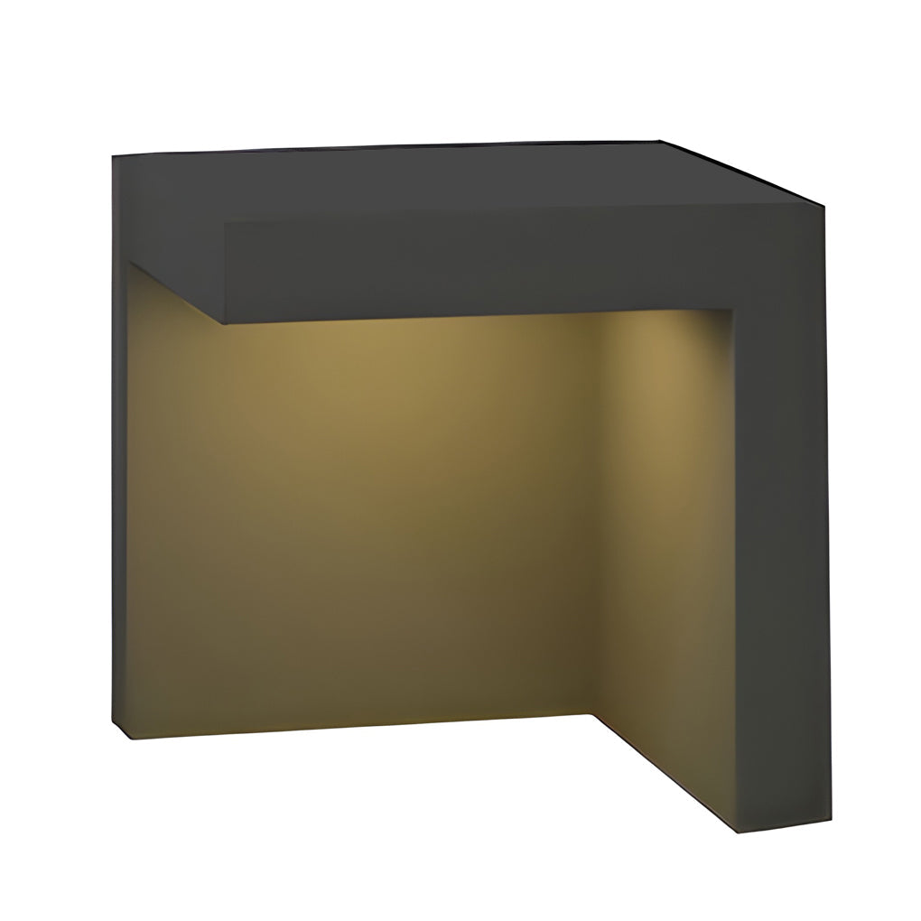 Modern Half-Cut Rectangular Outdoor Path Light - Gray, LED 4.5W, IP54 Waterproof