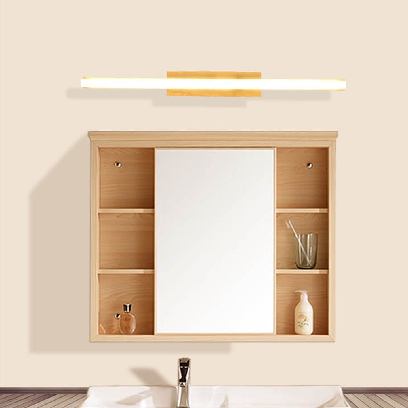 Nordic Minimalist LED Vanity Light Strip Sconce for Modern Bathrooms