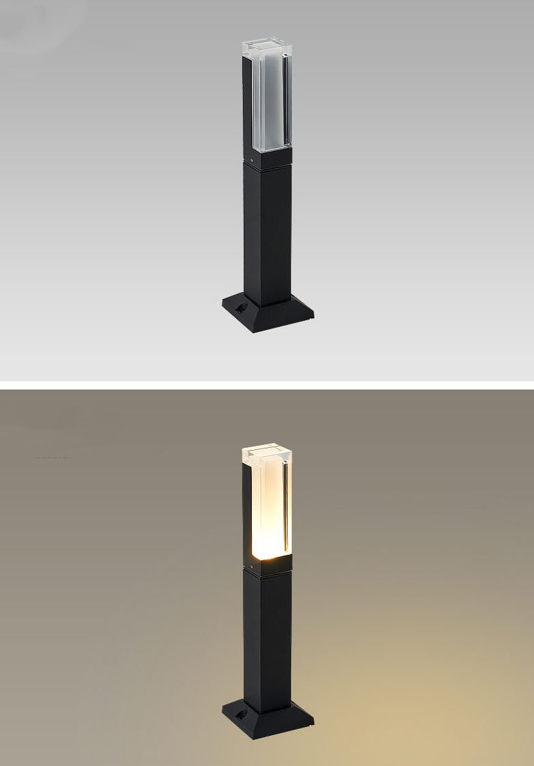 Lawn Light Column Acrylic LED Garden Light - Waterproof Outdoor Lighting