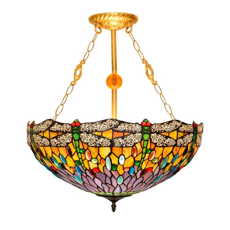 Vintage Tiffany Dragonfly Stained Glass Chandelier - 3-Light Pendant Decor  


Illuminate your space with this stunning Vintage Tiffany Dragonfly Stained Glass Chandelier. Featuring exquisite craftsmanship and intricate dragonfly designs, this 3-light pen