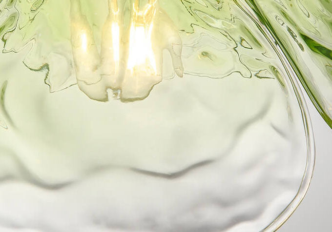 Modern Minimalist Flower Petal Glass Pendant Light - 1-Light Fixture for Living Room