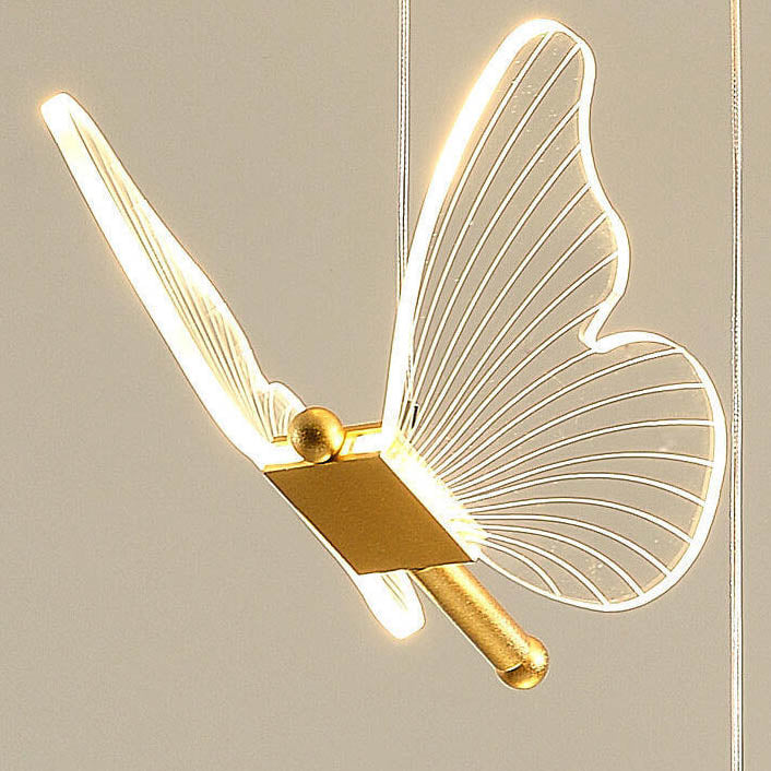 Minimalist Acrylic Butterfly LED Pendant Light - Modern Ceiling Fixture, Stylish Home Decor, Energy-Efficient Lighting