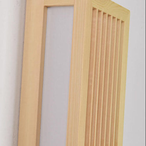 Solid Wood Acrylic LED Wall Sconce Lamp for Modern Living Room