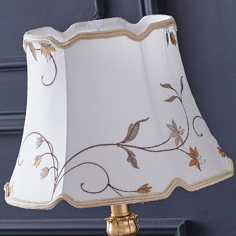 Round Fabric Resin Base Classical 1-Light Table Lamp, Modern Lighting Fixture, Home Decor Table Lamp, Elegant Nightstand Lamp, Living Room Lighting, Bedroom Lamps, Decorative Accent Lamp, Stylish Resin Base, Versatile Table Light for Any Room
