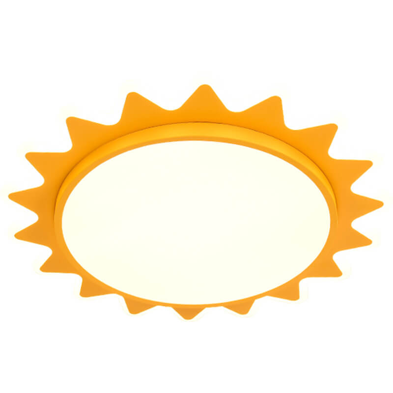 Creative Cartoon Sun LED Flush Mount Ceiling Light - Fun Kid's Room Lighting, Decorative Sun Design, Energy-Efficient Illumination, Stylish Interior Fixture