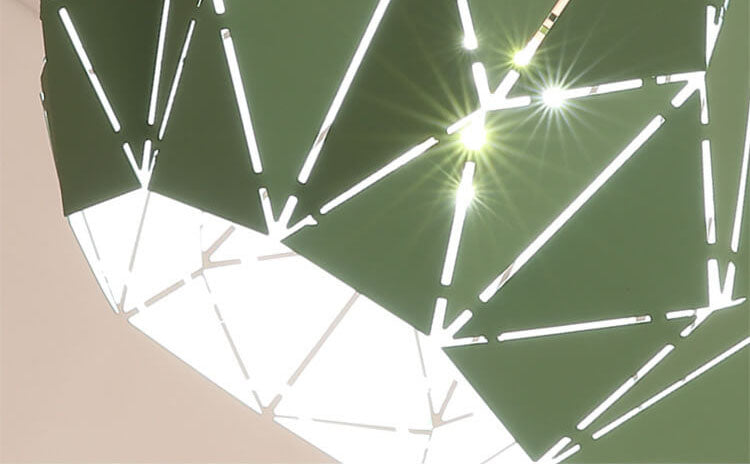 Modern Macaron 1-Light Diamond Dome Semi-Flush Mount Ceiling Light