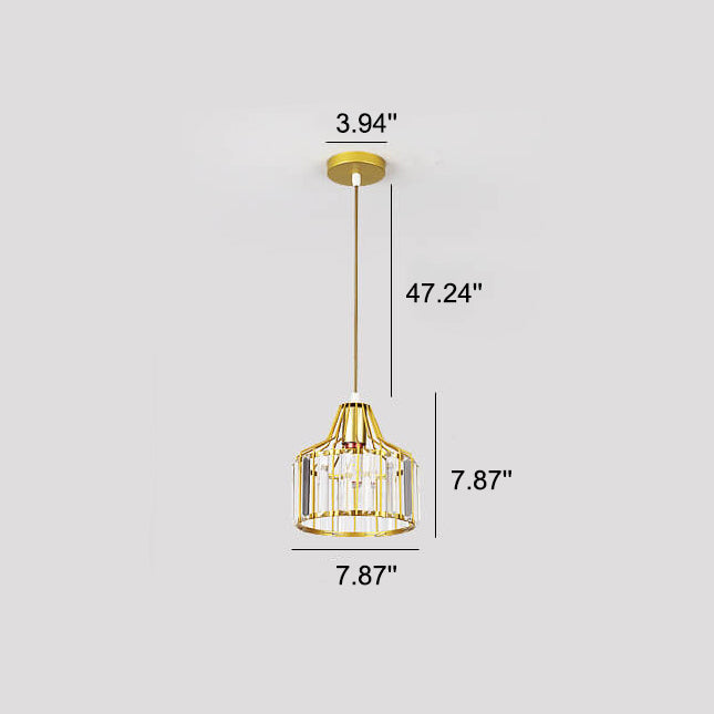 Modern Crystal Dome Semi-Flush Mount Ceiling Light - Elegant Home Lighting Fixture