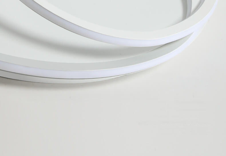 Nordic Minimalist Double Circle LED Ceiling Light