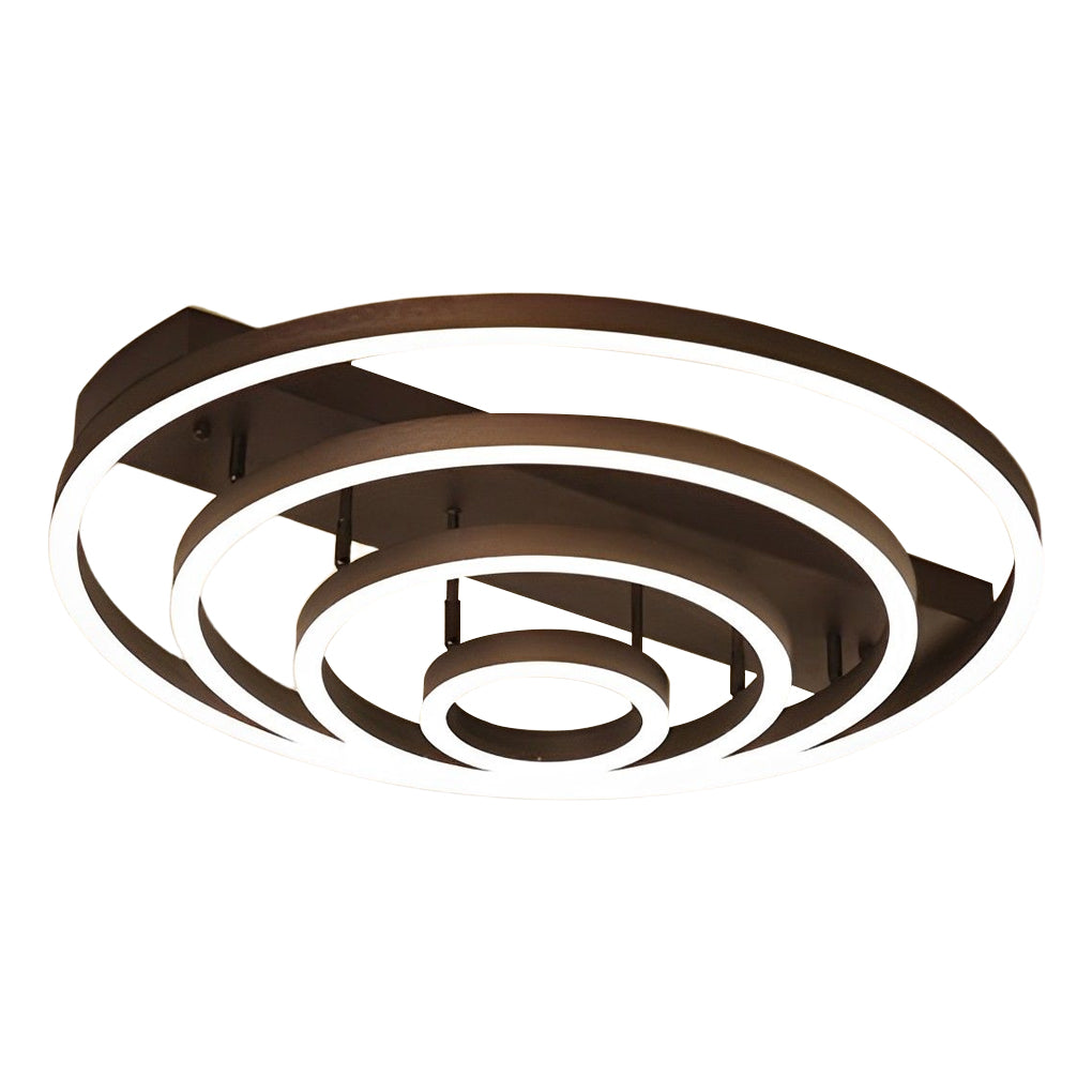Adjustable Multiple Circular LED Modern Flush Mount Ceiling Light