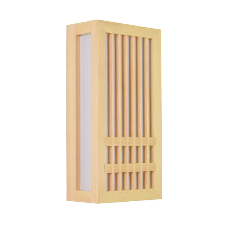 Modern Minimalist Solid Wood Acrylic LED Wall Sconce for Living Room