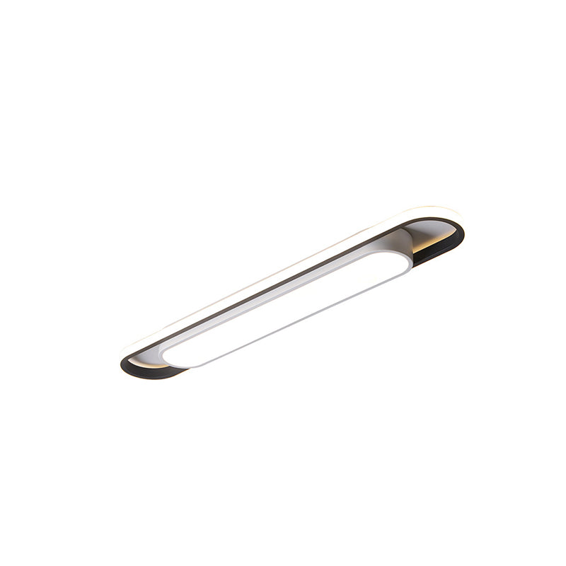 Nordic Minimalist Long Bar LED Flush Mount Ceiling Light