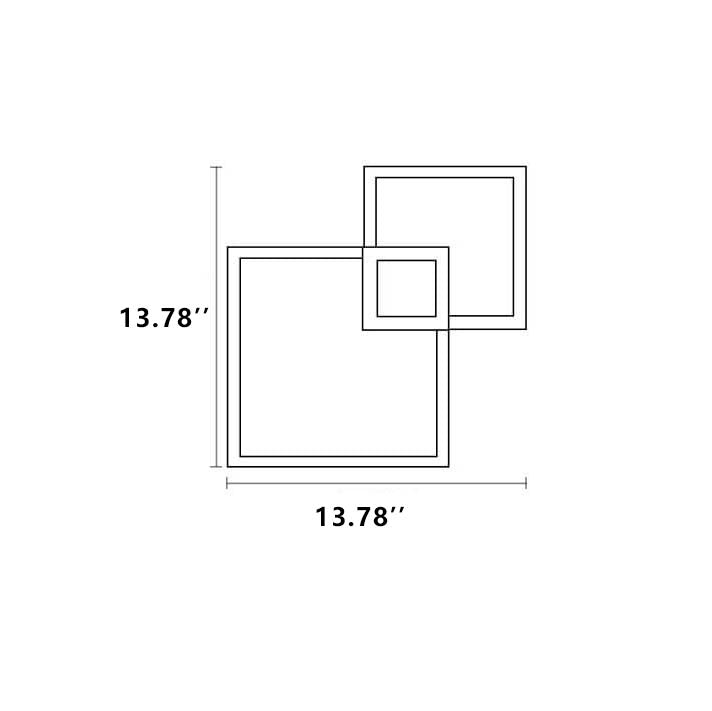 Minimalist Square LED Iron Wall Sconce Lamp
