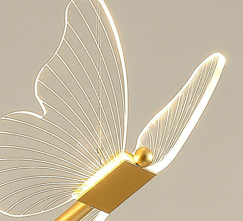Minimalist Acrylic Butterfly LED Pendant Light - Modern Ceiling Fixture, Stylish Home Decor, Energy-Efficient Lighting