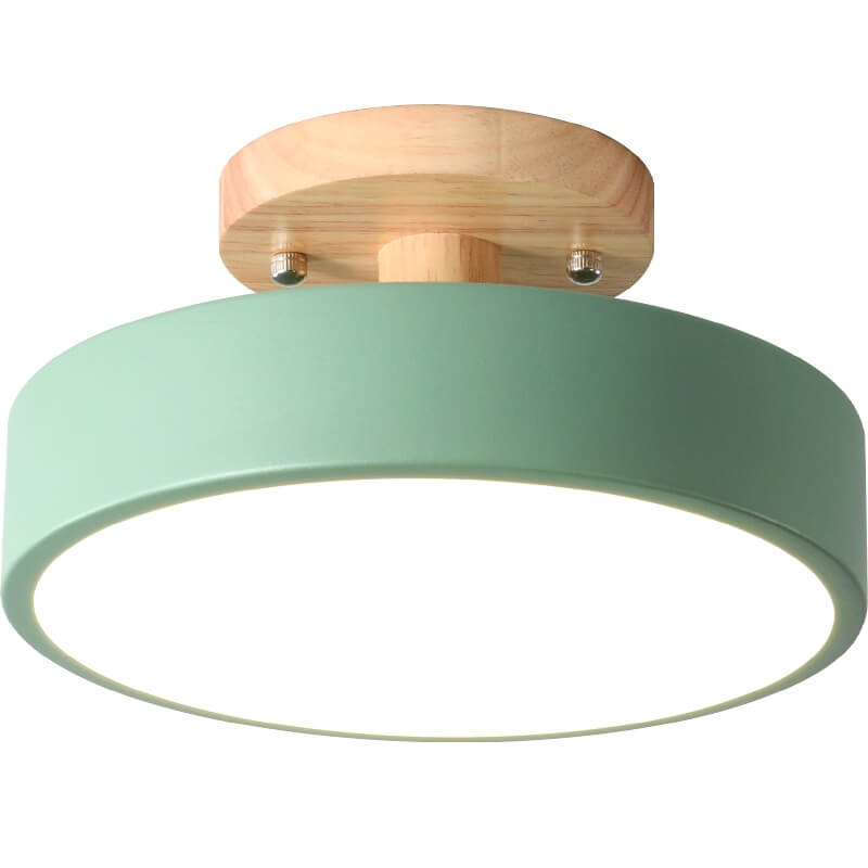 Nordic Round LED Semi-Flush Mount Ceiling Light - Modern Design, Energy-Efficient, Stylish Illumination