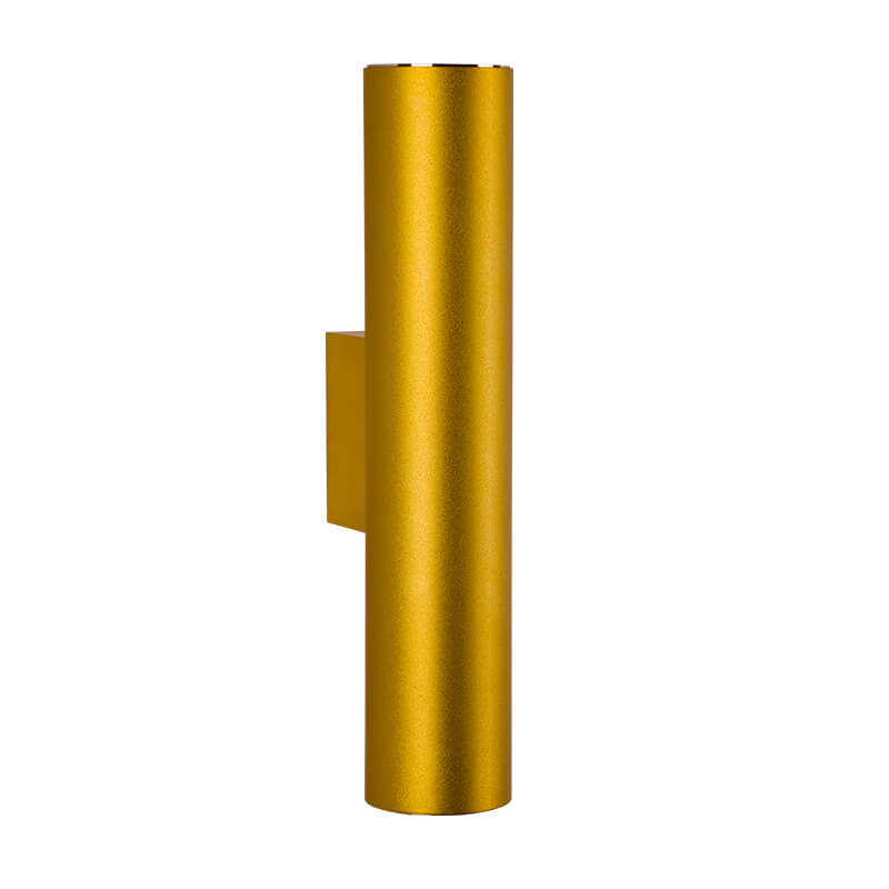 Modern Minimalist Round Aluminum 2-Light Wall Sconce for Bedroom