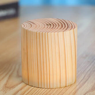 Creative Wood LED Touch Night Light Lamp - Modern Design & Adjustable Brightness