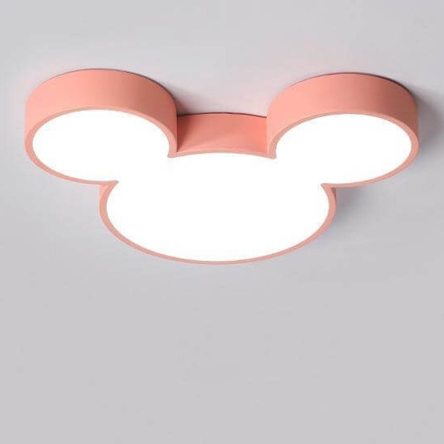 Contemporary Creative Mouse Cartoon Slim LED Flush Mount Ceiling Light for Living Room Bedroom Modern Kids Lighting Funny Cartoon Design Adjustable Brightness Energy Efficient Ceiling Fixture Decorative Nursery Room Light Playful Illumination Stylish Home