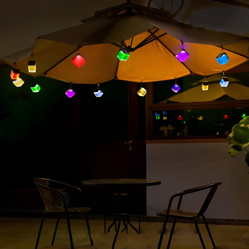 2Pcs Waterproof Solar LED Wall Washer Light - Multi-Color Outdoor Lighting