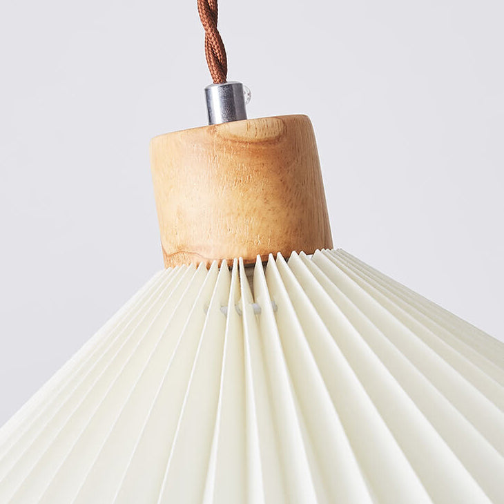 Nordic Minimalist Pleated Shade Pendant Light 1-Light Fixture