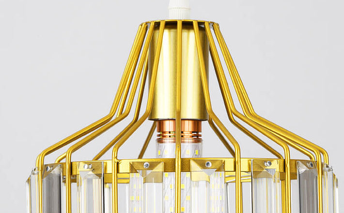 Modern Crystal Dome Semi-Flush Mount Ceiling Light - Elegant Home Lighting Fixture
