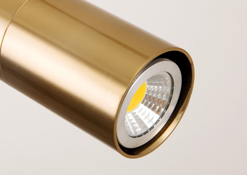 Modern Minimalist Gold LED Spotlight Pendant Light