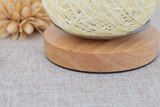 Creative Twine Rattan Ball LED Dimmable Decorative Night Light Table Lamp for Bedroom, Living Room, Kids Room, Modern Home Decor, Elegant Nightlight, Stylish Bedside Lamp, Unique Gift Idea, Ambient Lighting for Relaxation