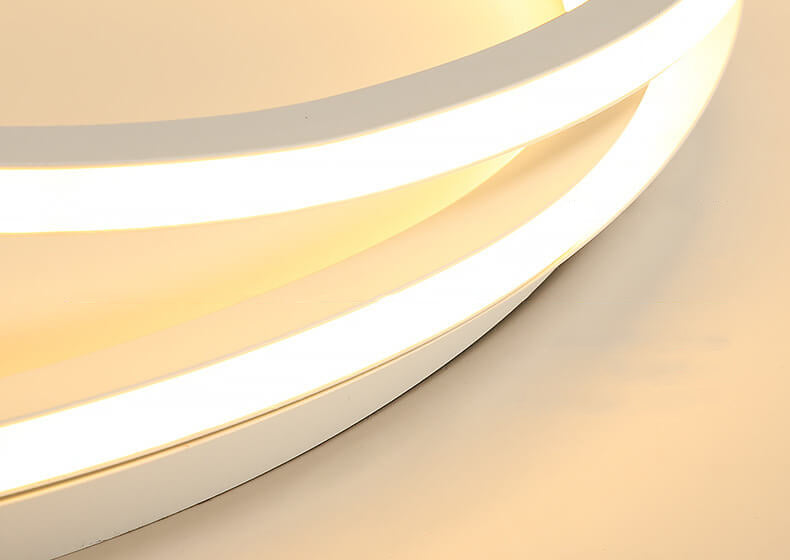 Nordic Minimalist Double Circle LED Ceiling Light