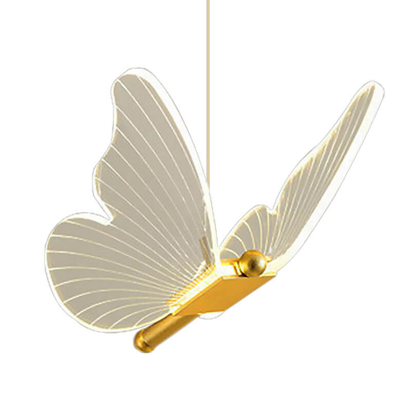 Minimalist Acrylic Butterfly LED Pendant Light - Modern Ceiling Fixture, Stylish Home Decor, Energy-Efficient Lighting