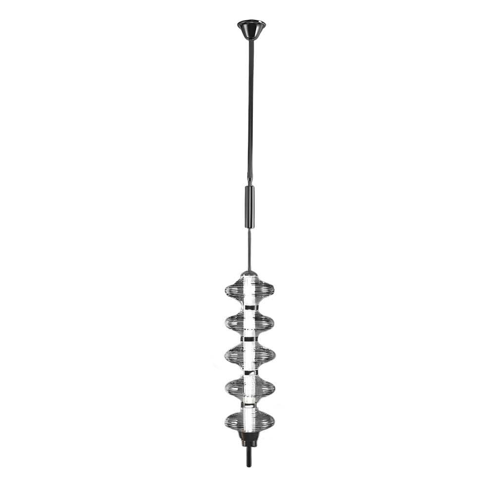 Glass Gourd Metal LED Chandelier Modern Minimalist Lighting