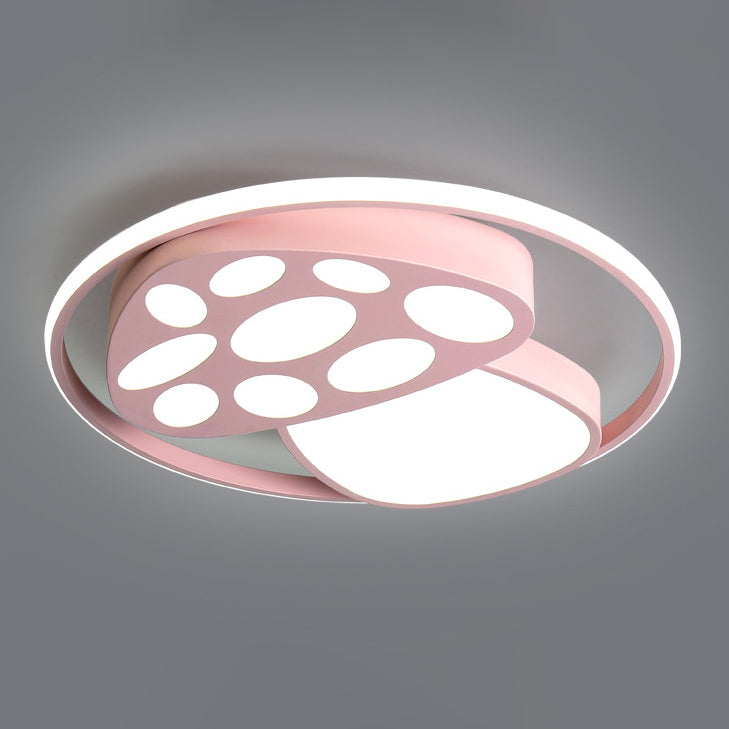 Modern Cartoon Mushroom Circle LED Kids Flush Mount Ceiling Light Creative Nursery Room Lighting Fun Colorful Design Children’s Bedroom Fixture Child-Friendly Indoor Lighting Energy-Efficient LED Ceiling Light Bright Decorative Lighting for Kids Playroom