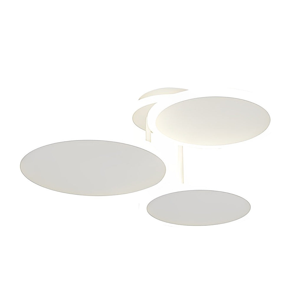 Nordic 2/3/6 Round Three Step Dimming LED Ceiling Light Fixture - Matte White Design