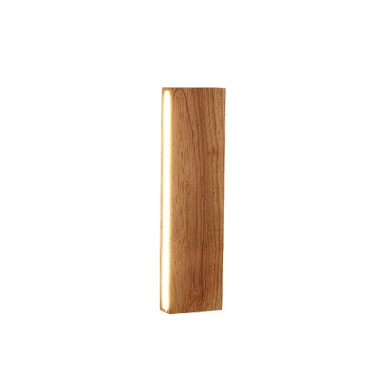 Solid Wood Strip LED Wall Sconce Lamp - Modern Wall Lighting, Rustic Home Decor, Energy Efficient Accent Light, Contemporary Indoor Illumination, Customizable LED Strip, Stylish Wood Wall Lamp for Living Room, Bedroom, and Hallway