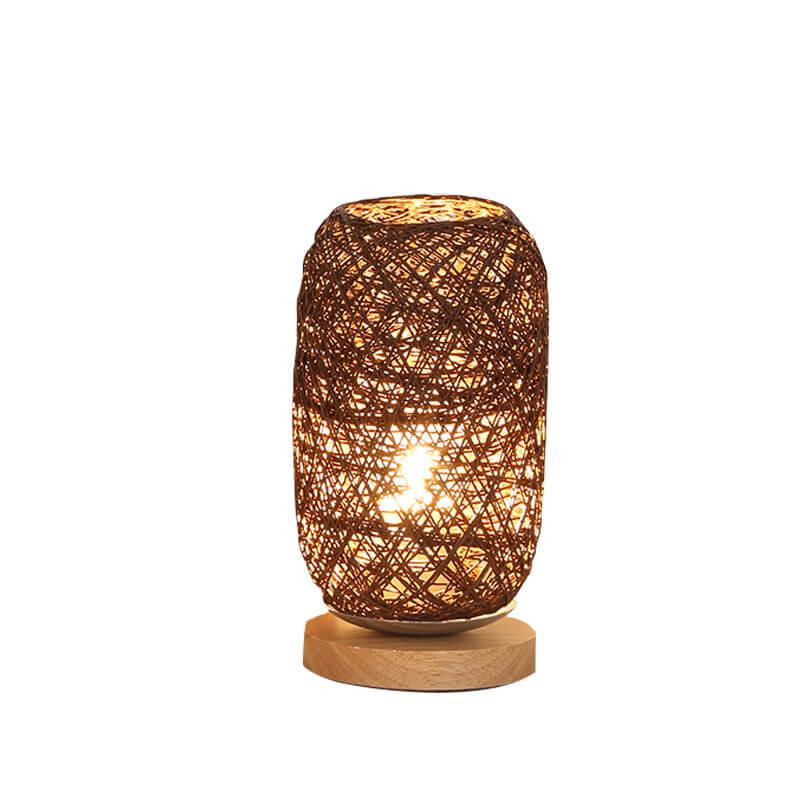 Creative Twine Rattan Ball LED Dimmable Decorative Night Light Table Lamp for Bedroom, Living Room, Kids Room, Modern Home Decor, Elegant Nightlight, Stylish Bedside Lamp, Unique Gift Idea, Ambient Lighting for Relaxation