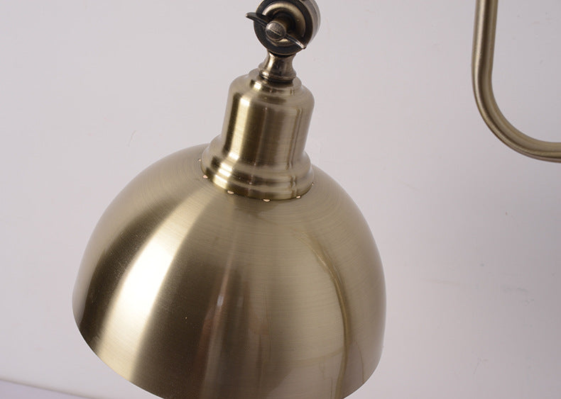 Industrial Retro Gold Iron Long Arm LED Table Lamp