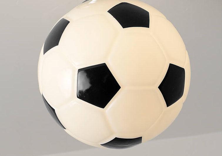 Basketball Soccer Glass Semi-Flush Mount Ceiling Light