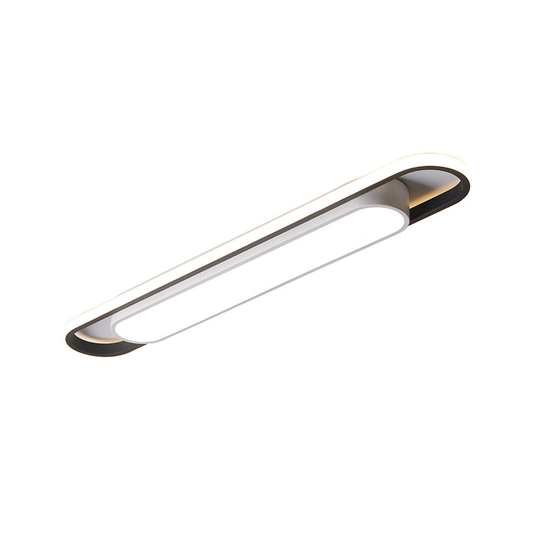 Nordic Minimalist Long Bar LED Flush Mount Ceiling Light
