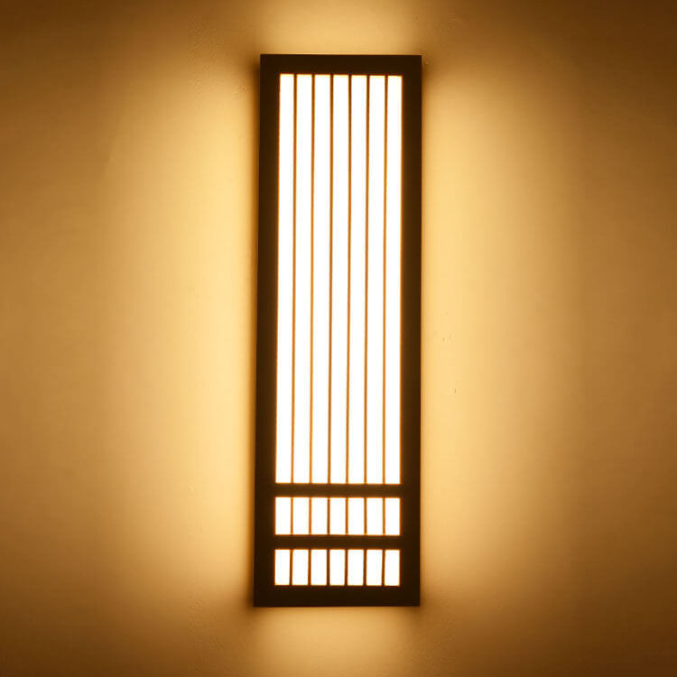 Solid Wood Acrylic LED Wall Sconce Lamp for Modern Living Room