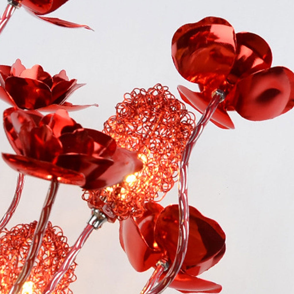 Rose Aluminum LED Table Lamp - Modern Design, Stylish Lighting, Energy Efficient, Home Decor, Bedroom, Living Room, Adjustable Brightness