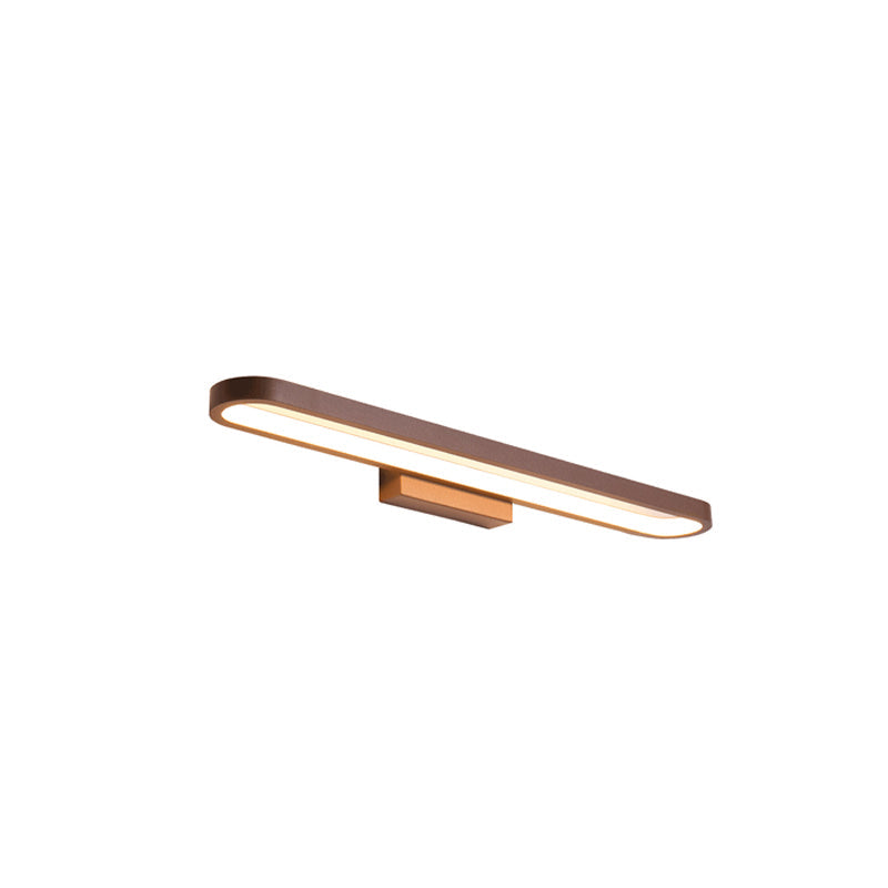 Modern Minimalist Circular LED Vanity Light Mirror Sconce for Bathroom