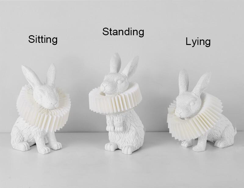 Modern Creative Resin Rabbit LED 1-Light Table Lamp, Cute Bunny Design for Bedroom, Stylish Nightstand Lighting, Unique Home Decor, Contemporary Desk Light, Animal-Inspired Table Lamp, Eco-Friendly LED Illumination, Decorative Gift for Kids and Adults