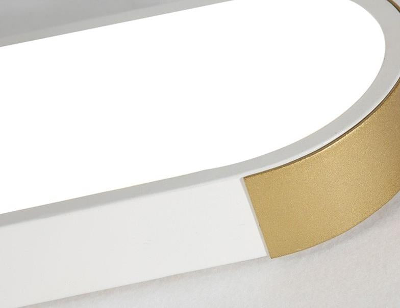 Modern Minimalist Rectangular LED Flush Mount Ceiling Light